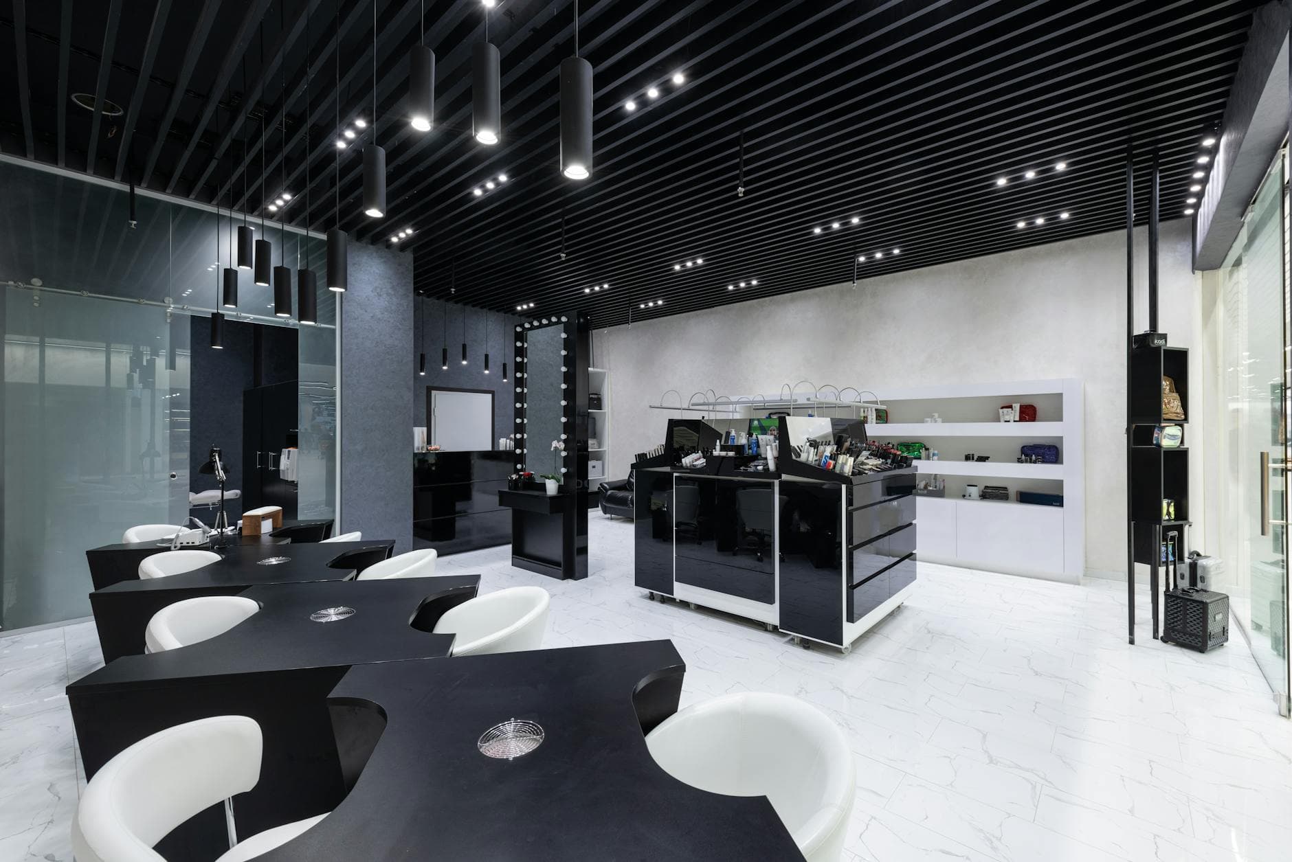 A modern Singapore beauty salon interior — service businesses lose customers overnight without 24/7 booking.